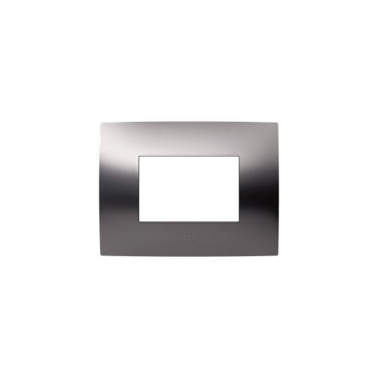 ABB SPA ABB2CSK0318CH PLACCA 3 MOD. METAL BLACK SATINATO