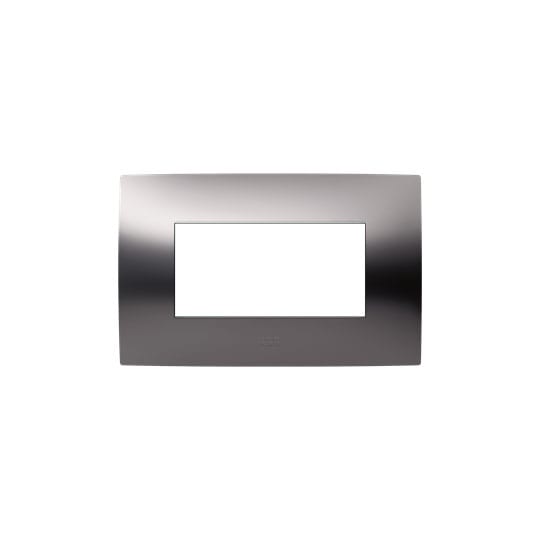 ABB SPA ABB2CSK0418CH PLACCA 4 MOD. METAL BLACK SATINATO