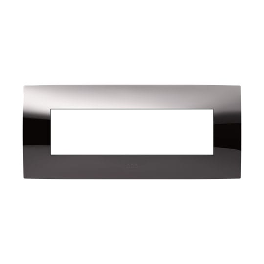ABB SPA ABB2CSK0717CH PLACCA 7 MOD. METAL BLACK LUCIDO