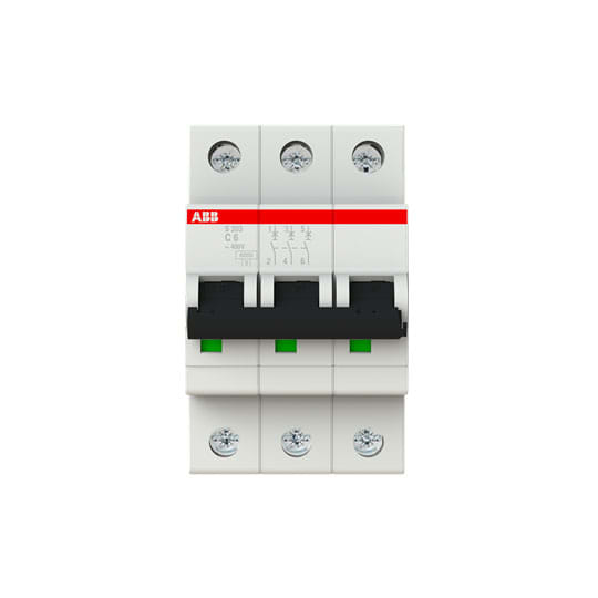 ABB SPA ABBS467506 S203 C 6 INTERRUTTORE AUTOMATICO 6KA 3P