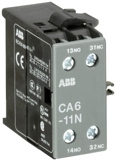 ABB SPA - ABBEL 574 0 CA6-11N CONTATTO AUSILIARE 1NA+1NC