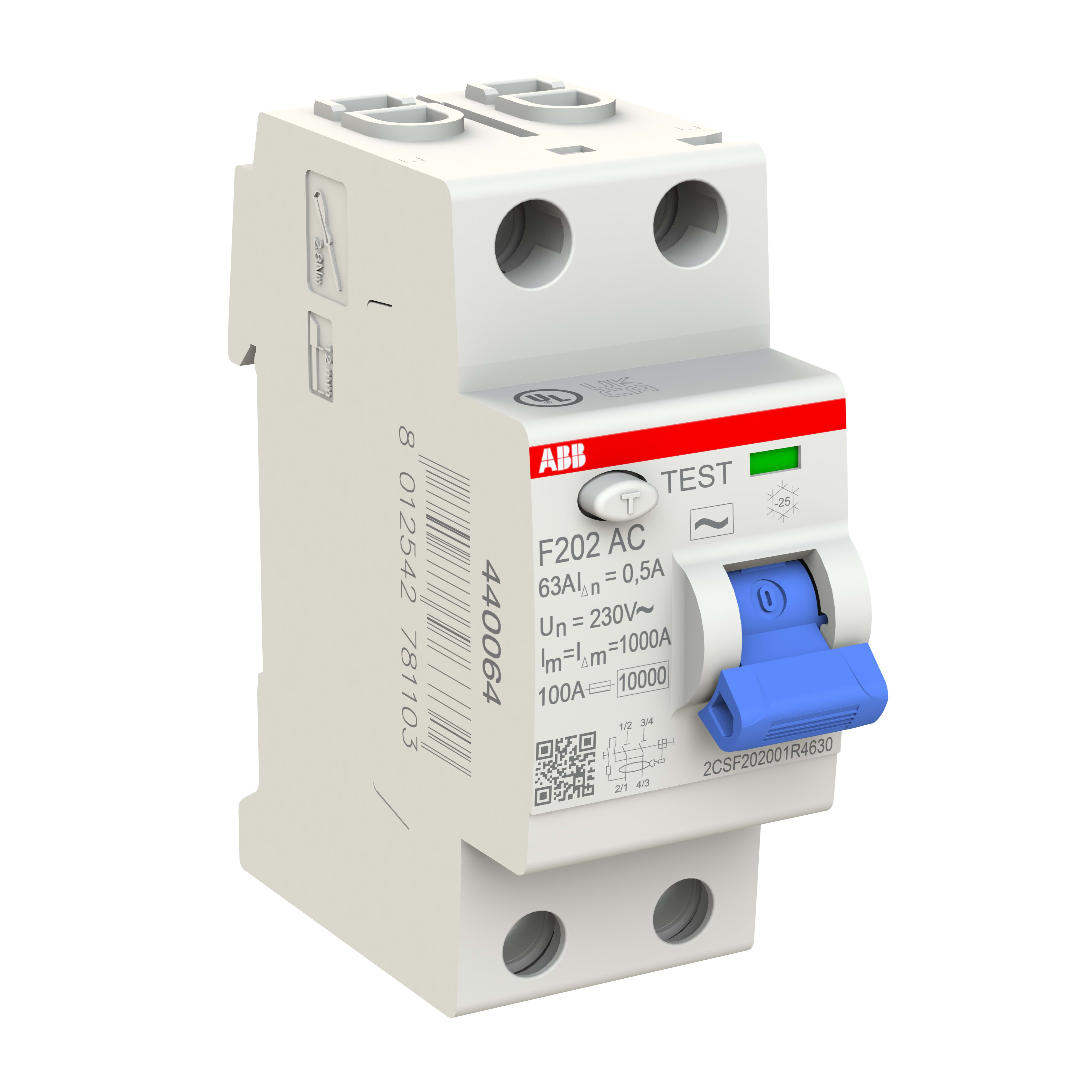 ABB SPA ABBF427811 F202 AC 63A 500MA INTERR.DIFFERENZ. PURO