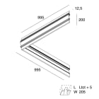 NOVALUX SPA - NOX101854.99 A-70: ANGOLARE INT. OPALE 1+1M.