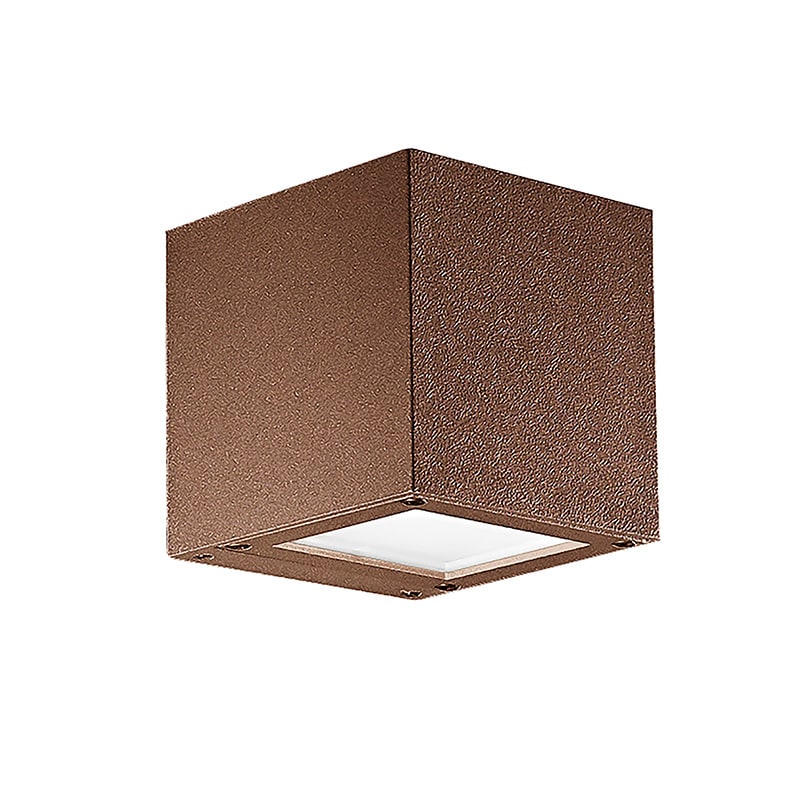 ROSSINI RSSA.122-MA-LED-C APPLIQUE BIEMISSIONE QUADRATA MARRONE LE