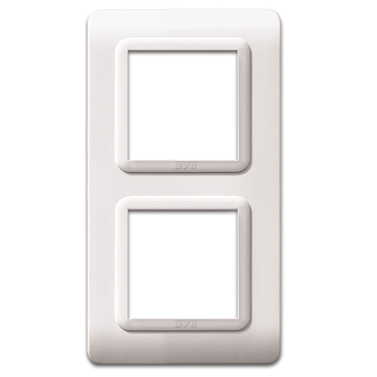 AVE AVE44P34B PLACCA TECN.44 BIANCO RAL9010 2+2M