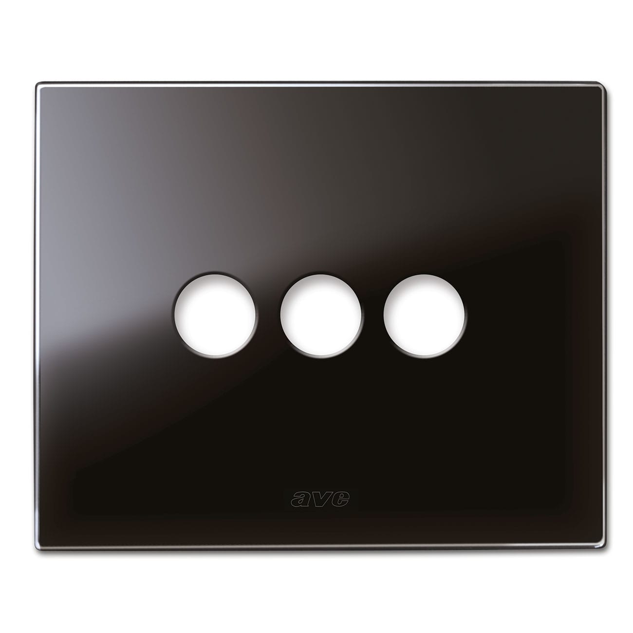AVE AVE44PVN03NAL PLACCA NEW STYLE VETRO NERO AS.3COM