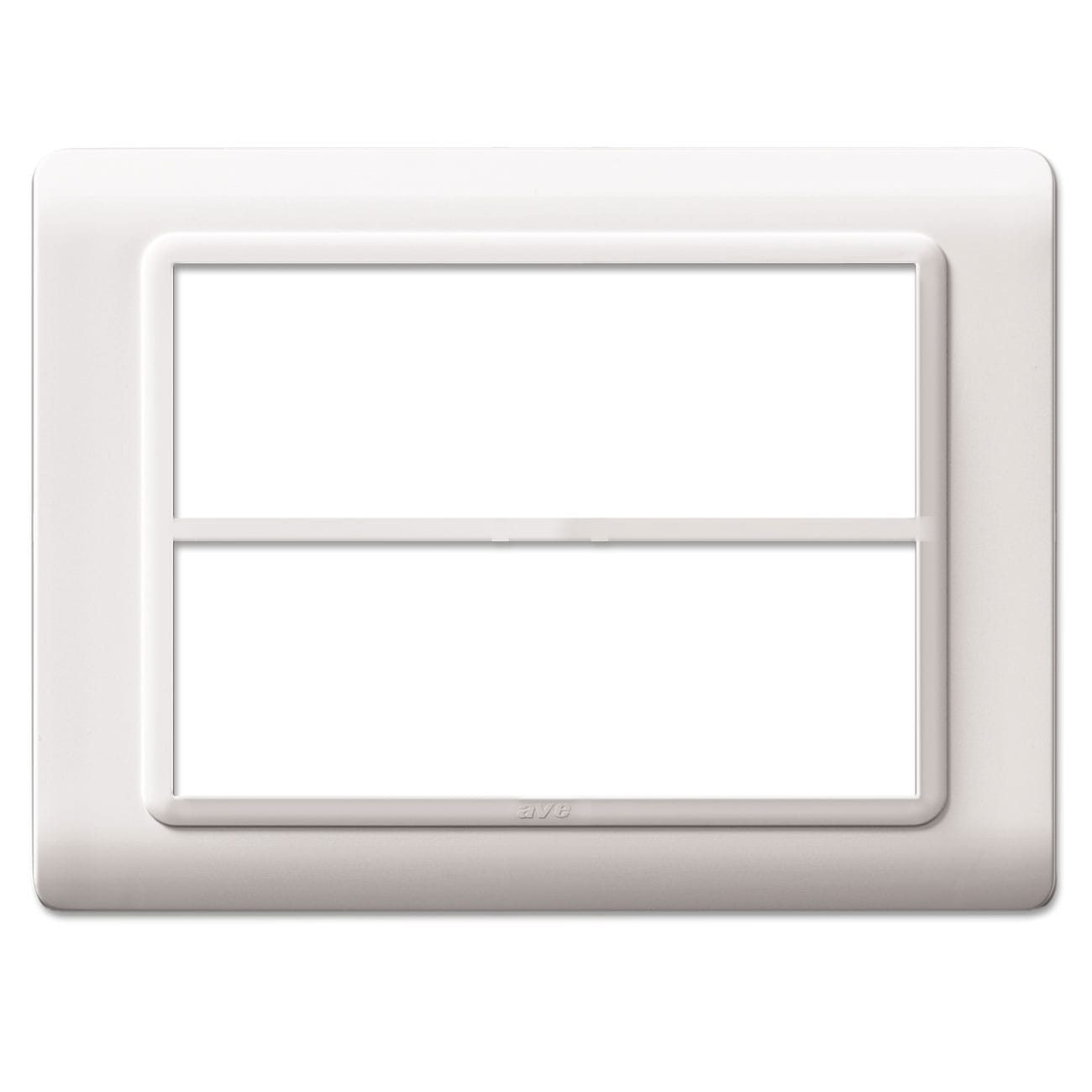AVE AVE44PY012B PLACCA TECN.44 BIANCO RAL9010 6+6M