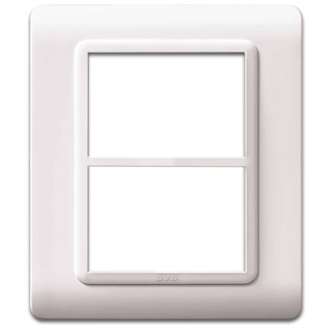 AVE AVE44PY033B PLACCA TECN.44 BIANCO RAL9010 3+3M