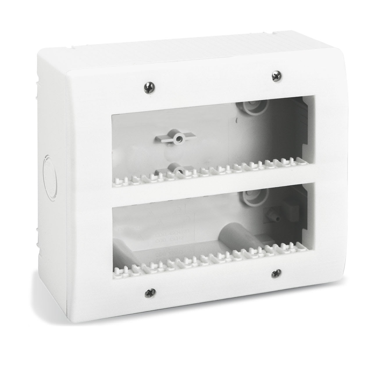 AVE - AVE44Q12VB CONTENITO.RAL9010 IP40 S44 12(6+6)M