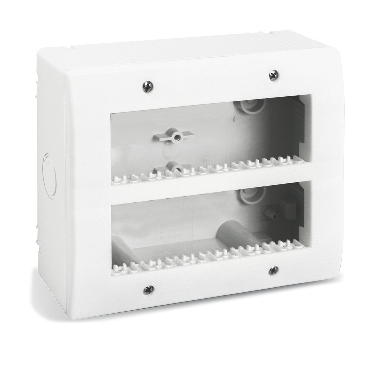 AVE - AVE44Q12VB CONTENITO.RAL9010 IP40 S44 12(6+6)M