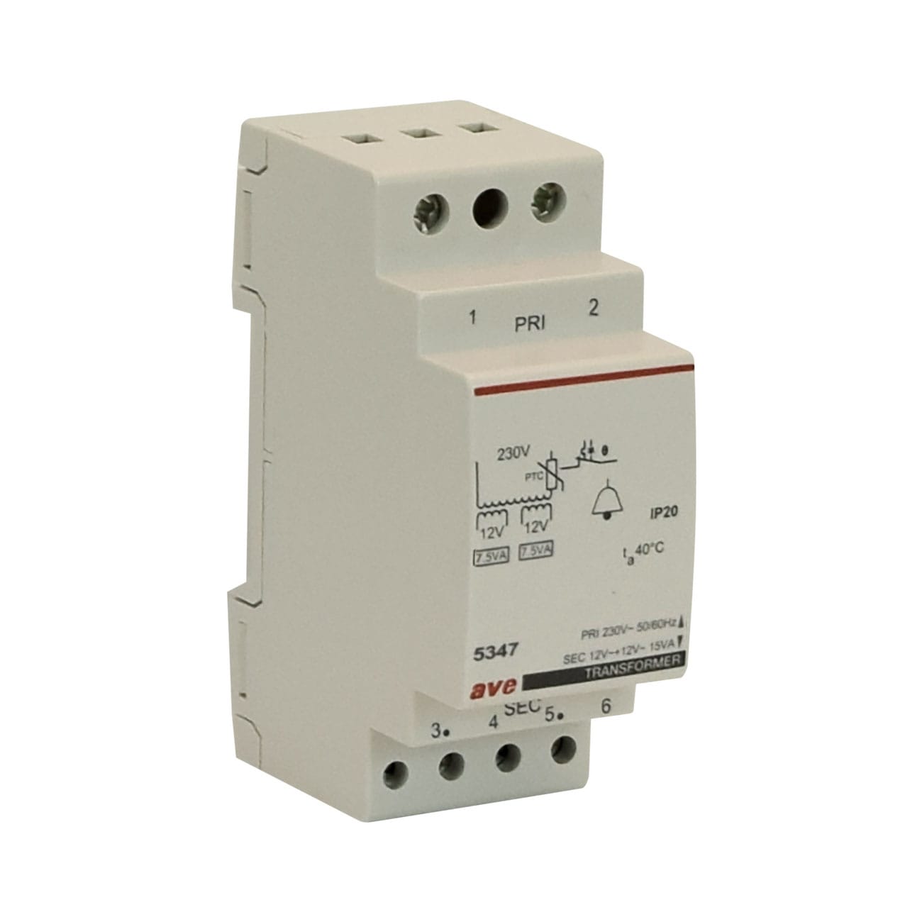 AVE AVE5347 TRASF.VNP 230V VNS 12/24V PN15VA 2M