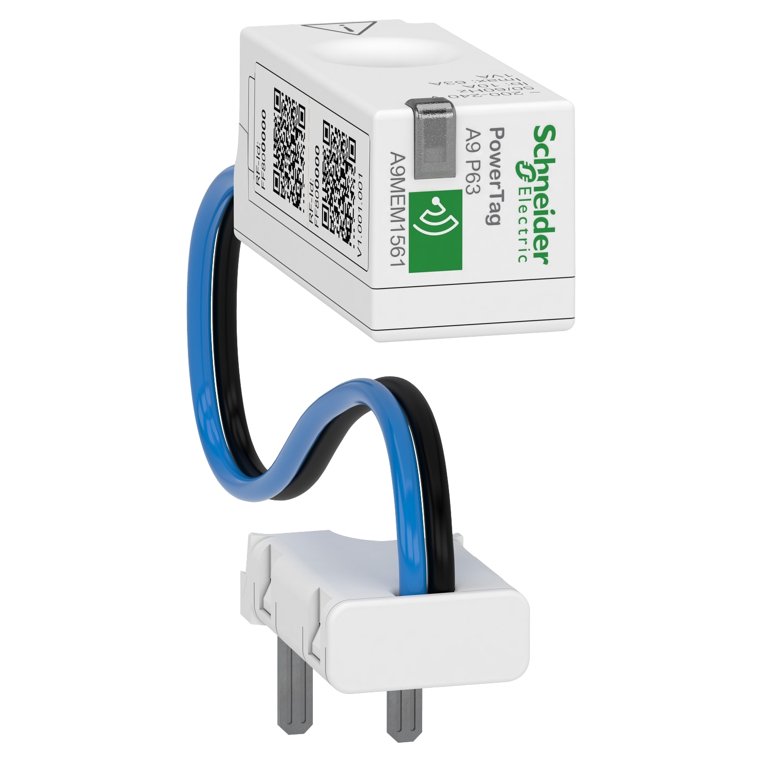 SCHNEIDER ELECTRIC SNRA9MEM1561 POWERTAG WIREL. P63A 1PN MONTE 9MM