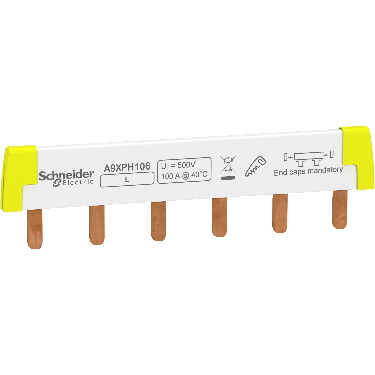SCHNEIDER ELECTRIC SNRA9XPH106 PETTINE IC60/STI 1P 6 MODULI