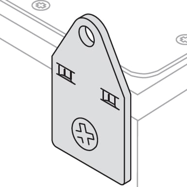 ABB SPA - ABBAA1206 N.4 STAFFE FISSAGGIO A PARETE