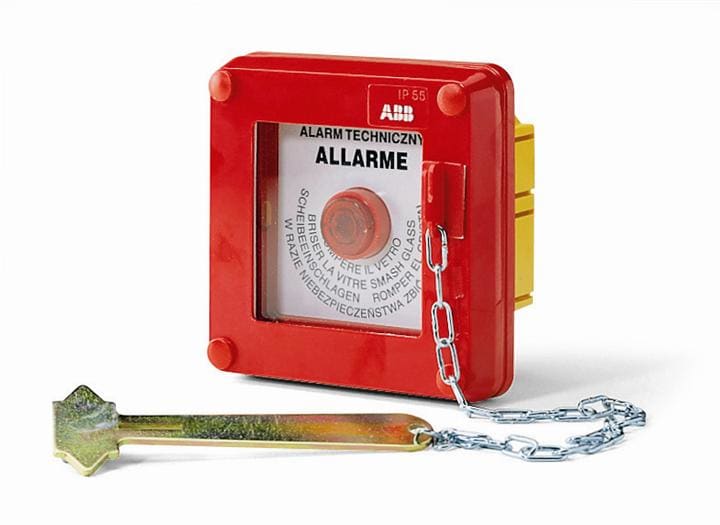 ABB SPA - ABB13183 QUADRETTO EMERG. ROSSO INCASSO CON PULS.