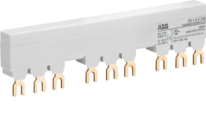 ABB SPA ABBEP 903 7 PS1-3-1-100 BARRE COLL. 100A X3 MS132+1A