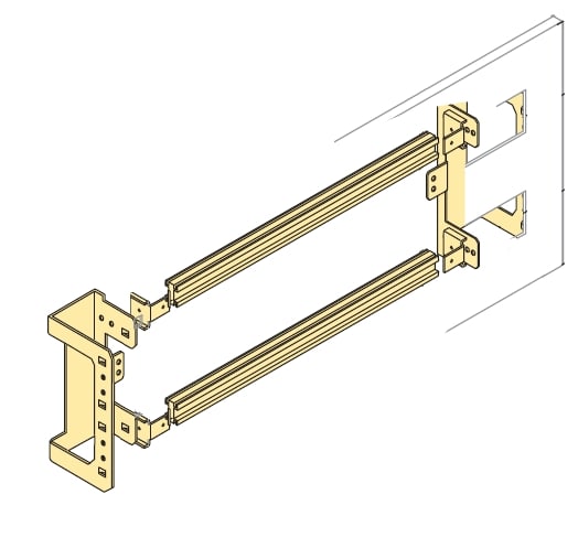 ABB SPA - ABBGD6008 KIT GUIDA DIN 300X600 PASSO 150MM