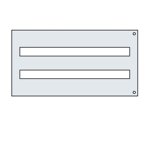 ABB SPA - ABBPM3648 PANNELLO MOD. H=300 CON CAVE PASSO 150MM