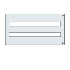 ABB SPA - ABBPM3648 PANNELLO MOD. H=300 CON CAVE PASSO 150MM