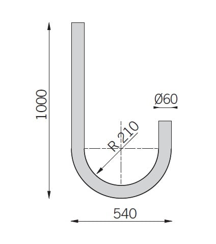 ARCLUCE S.P.A. - ACL1099095X-21 BRACCIO CURVO D60 UP