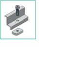 ALUSISTEMI - ALUATL004.8036 MORSETTO FINALE FISS. PANNELLI - CON VIT