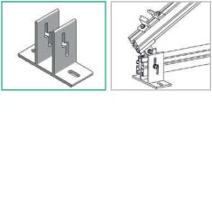 ALUSISTEMI - ALUATL008 ELEMENTO DI ANCORAGGIO SU PIANO (IN ALLU