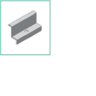 ALUSISTEMI - ALUATL021.8035 MORSETTO FINALE FISS. PANNELLI - SENZA V