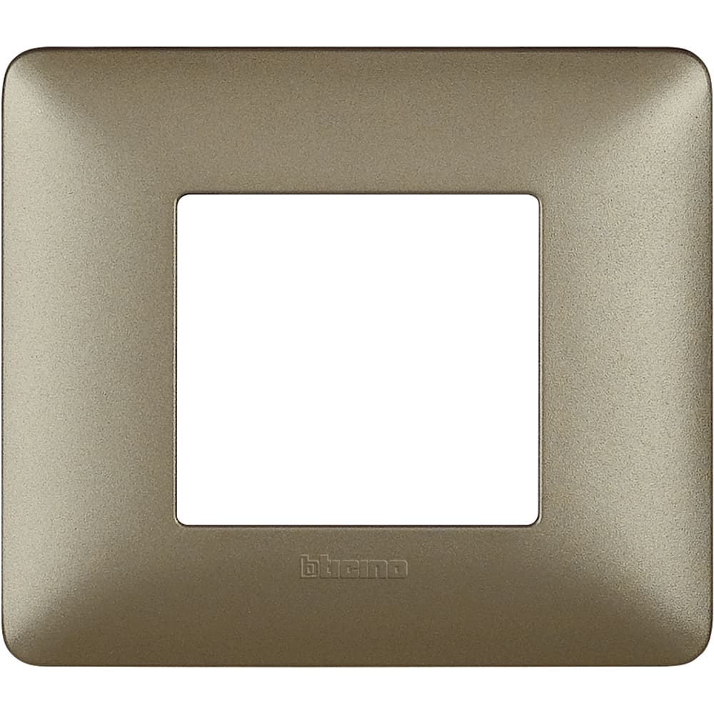BTICINO BTIAM4802MTA MATIX - PLACCA 2P TITANIUM