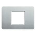 BTICINO - BTIAM4819MSL MATIX - PLACCA 2P CENTRATI SILVER