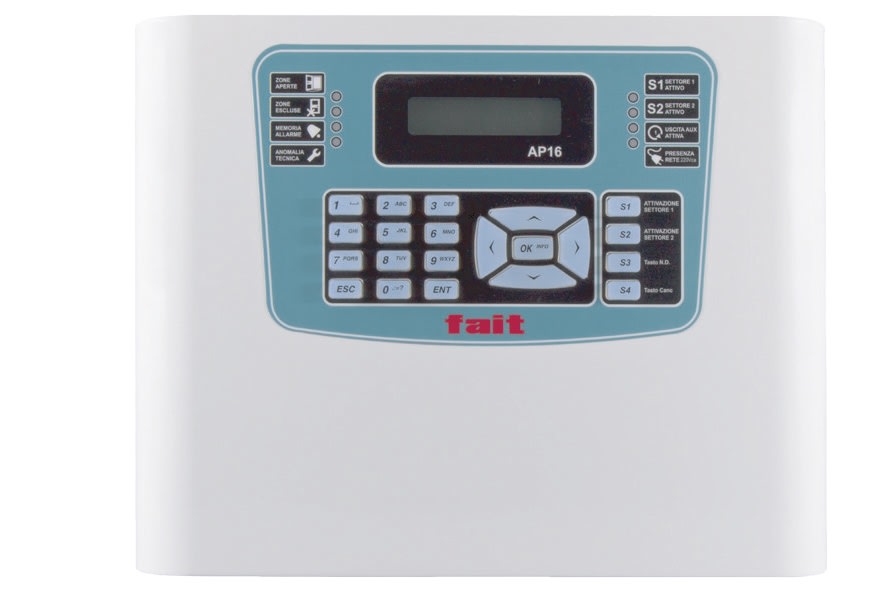 FAIT SRL - FITAP16 CENTRALE ALLARME 16 ZONE VIA RADIO+2 FIL