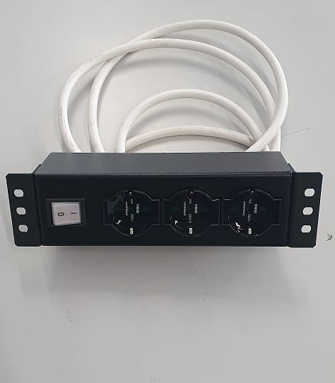 ATP SRL - APS408-000-78 CANALA 3 PRESE CON LUMINOSO 10 RAL7035