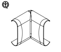 ARNOCANALI S.P.A - ARNAPIV.3 ANGOLO INTERNO VARIA X KPS72 BIANCO