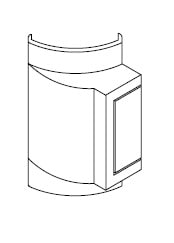 ARNOCANALI S.P.A - ARNEDKD35.3 ADATTATORE EDK/K-KDU-LDK BIANCO