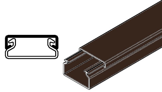 ARNOCANALI S.P.A - ARNK1022.5 MINICANALE 21X10 MARRONE