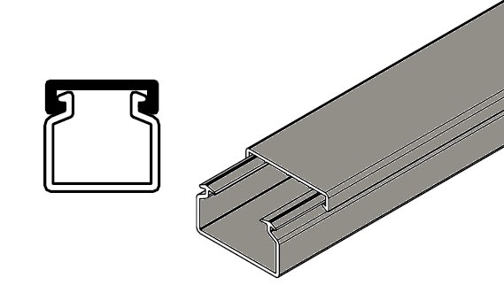 ARNOCANALI S.P.A - ARNK1515.1 MINICANALE 15X15 GRIGIO