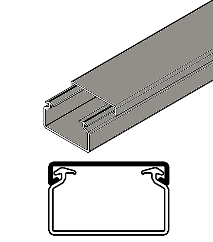 ARNOCANALI S.P.A - ARNK1830.1 MINICANALE 30X18 GRIGIO