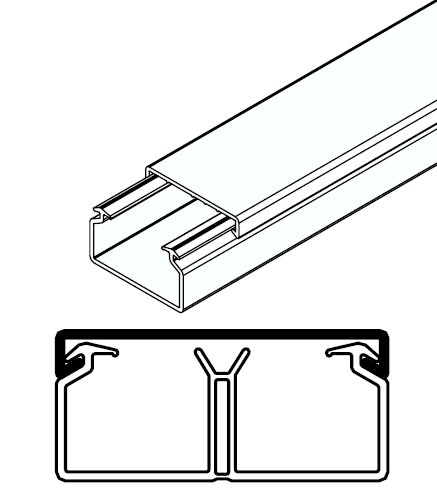 ARNOCANALI S.P.A - ARNK1841.3 MINICANALE 40X18/2 BIANCO