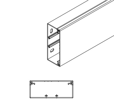 ARNOCANALI S.P.A - ARNK40100.3 CANALE DIVISIBILE 100X40/3 BIANCO
