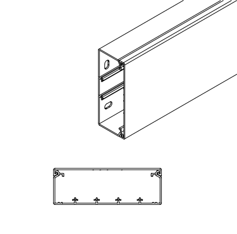 ARNOCANALI S.P.A - ARNK40120.3 CANALE DIVISIBILE 120X40/5 BIANCO