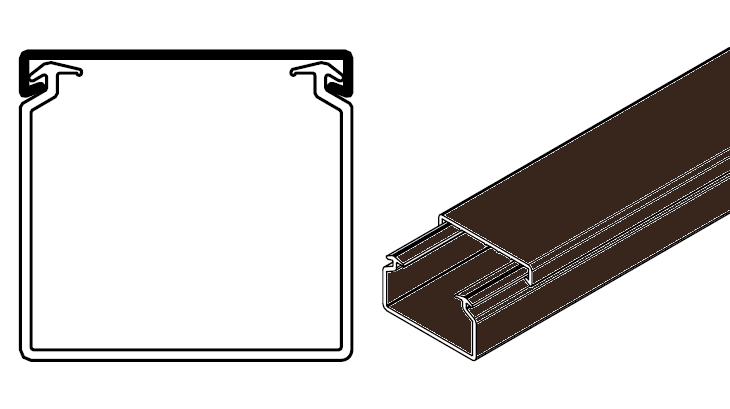 ARNOCANALI S.P.A - ARNK4040.5 MINICANALE 40X40 MARRONE