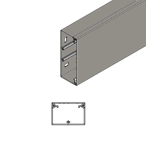 ARNOCANALI S.P.A - ARNK4060.1 CANALE DIVISIBILE 60X40/2 GRIGIO