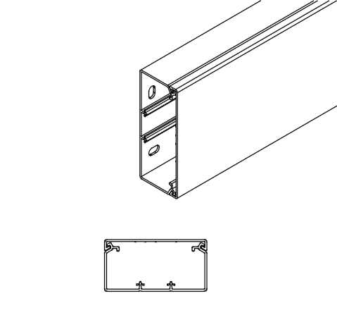 ARNOCANALI SPA ARNK4080.3 CANALE DIVISIBILE 80X40/3 BIANCO
