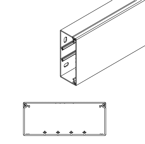 ARNOCANALI S.P.A - ARNK60150.3 CANALE DIVISIBILE 150X60/5 BIANCO