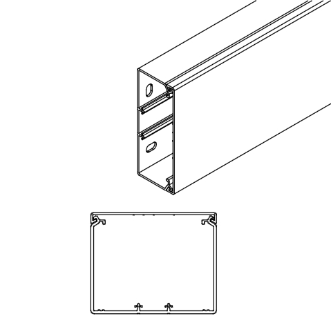 ARNOCANALI S.P.A - ARNK80100.3 CANALE DIVISIBILE 100X80/3 BIANCO