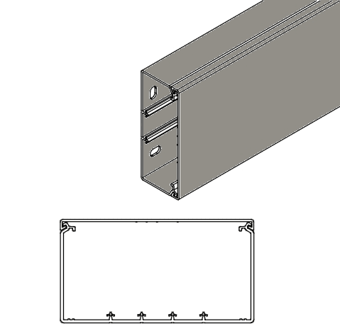 ARNOCANALI S.P.A - ARNK80150.1 CANALE DIVISIBILE 150X80/5 GRIGIO
