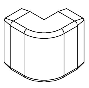 ARNOCANALI S.P.A - ARNKA1010.3 ANGOLO ESTERNO 10X10 BIANCO