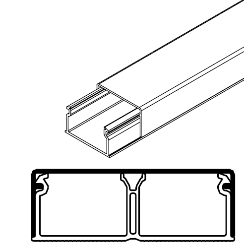 ARNOCANALI S.P.A - ARNKDU1851.3 MINICANALE 50X18/2 BIANCO
