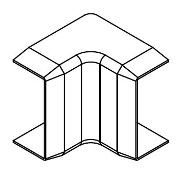 ARNOCANALI S.P.A - ARNKI1010.3 ANGOLO INTERNO 10X10 BIANCO