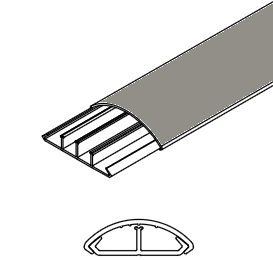 ARNOCANALI S.P.A - ARNKP1031.1 CANALE SOPRAPAVIMENTO 35X10 GRIGIO