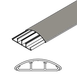 ARNOCANALI S.P.A - ARNKP1252.1 CANALE SOPRAPAVIMENTO 50X12 GRIGIO